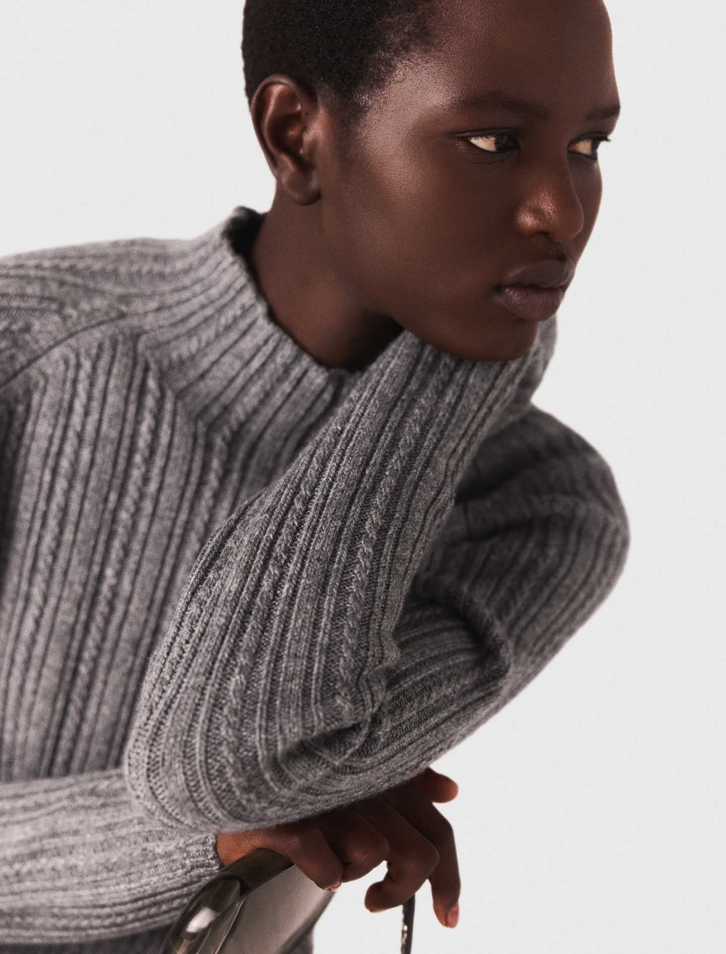 Vestido de punto con jersey extraíble