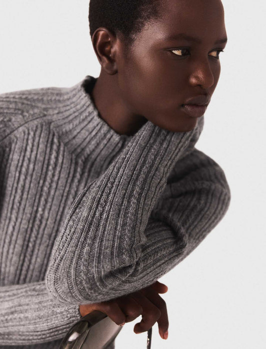 Vestido de punto con jersey extraíble