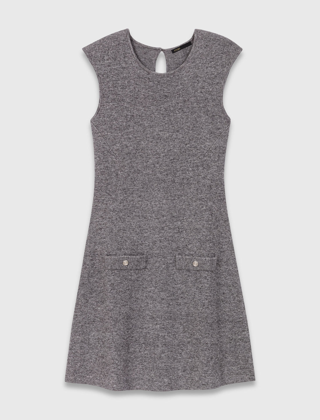 Vestido de punto con jersey extraíble