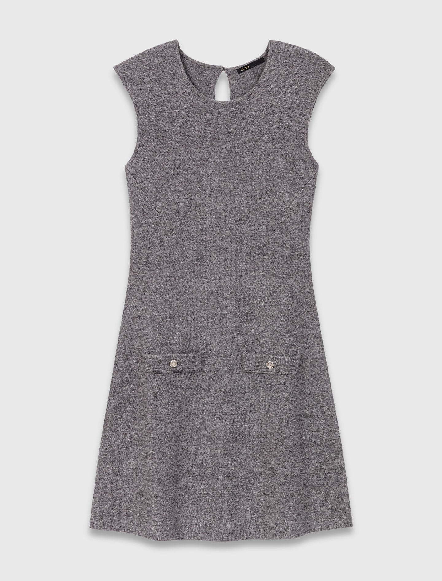 Vestido de punto con jersey extraíble