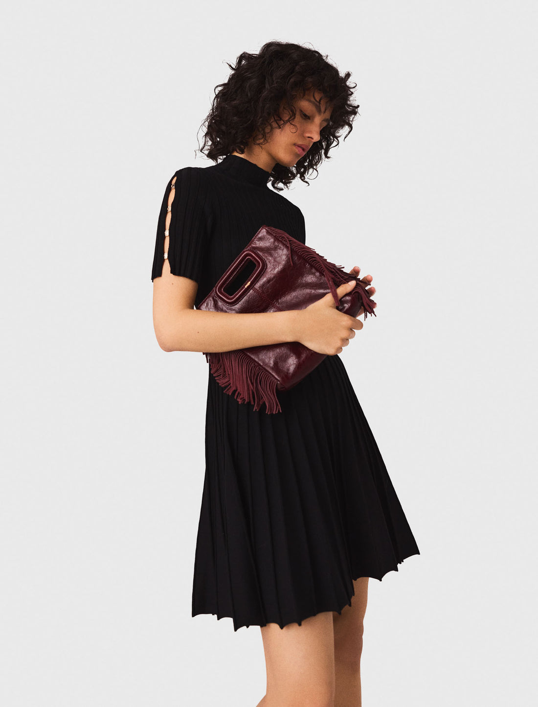 Vestido corto de punto