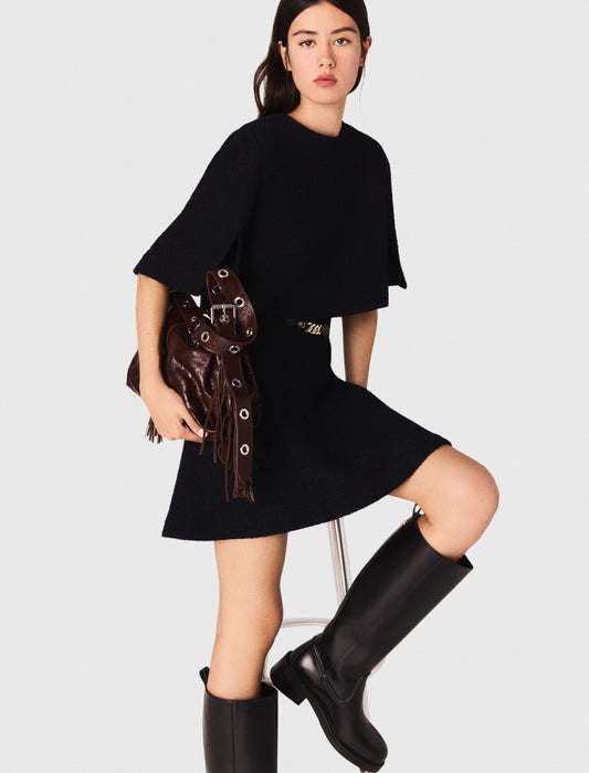 Vestido 2 en 1 de tweed