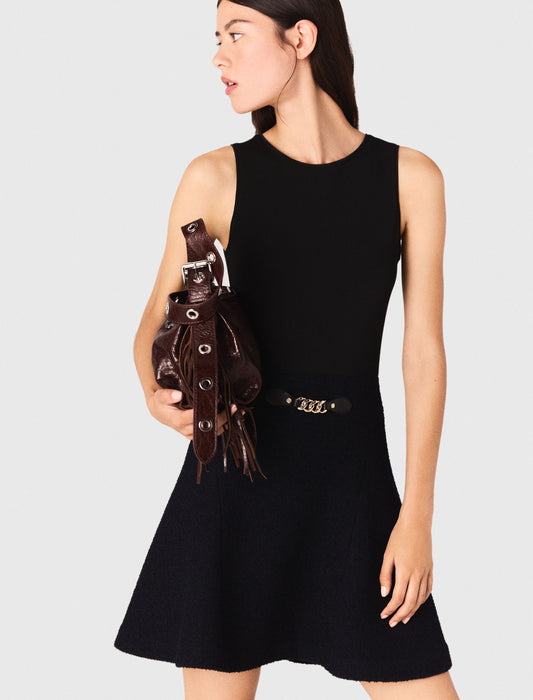 Vestido 2 en 1 de tweed