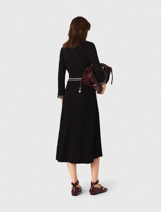 Vestido midi de punto