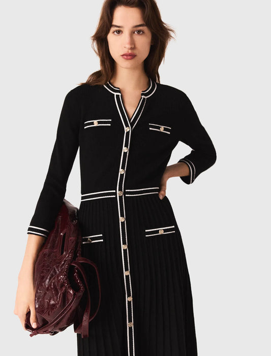 Vestido midi de punto