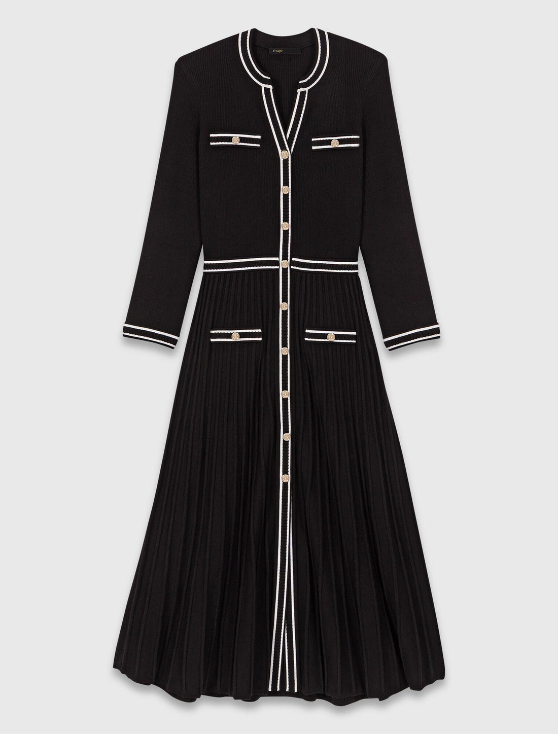 Vestido midi de punto