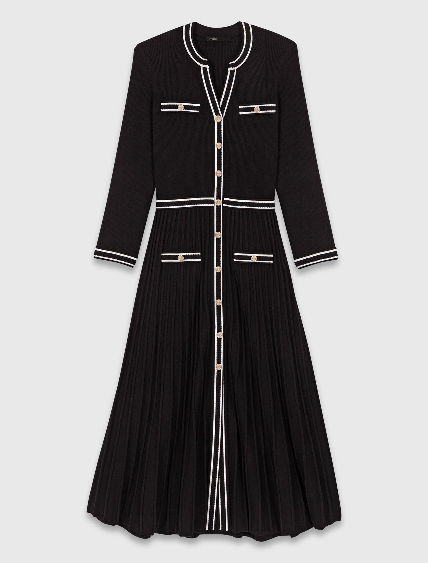 Vestido midi de punto