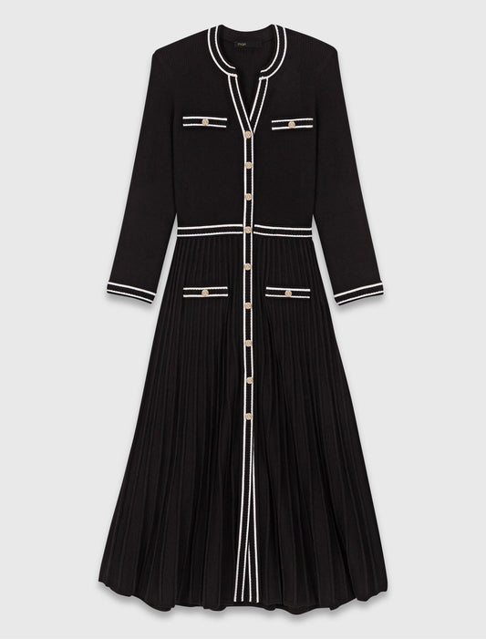 Vestido midi de punto