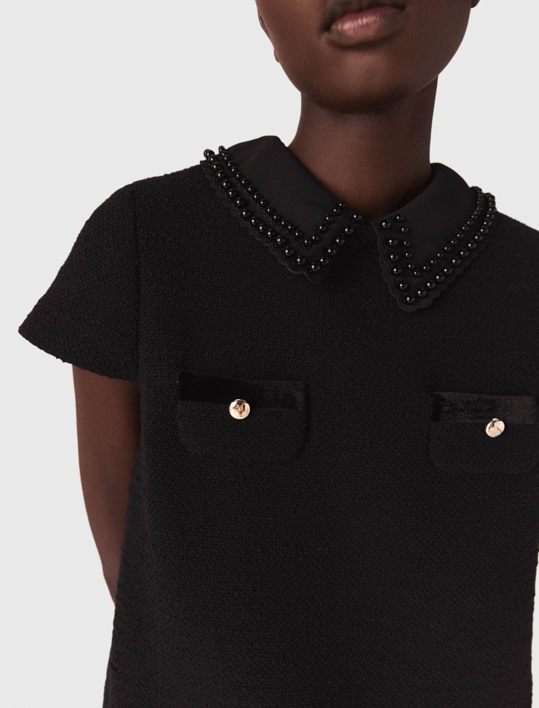 Vestido corto de tweed