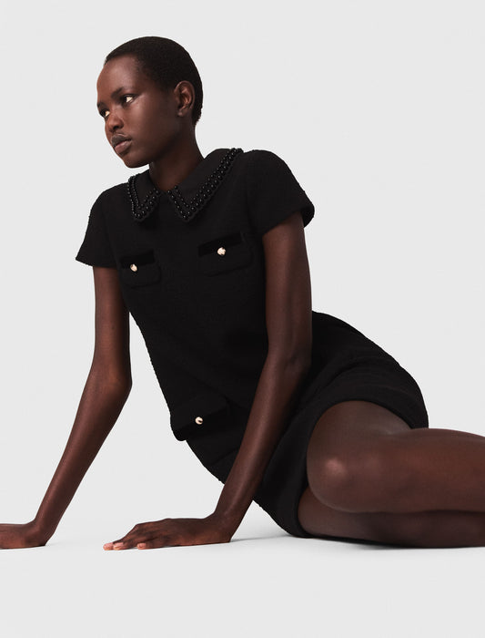 Vestido corto de tweed