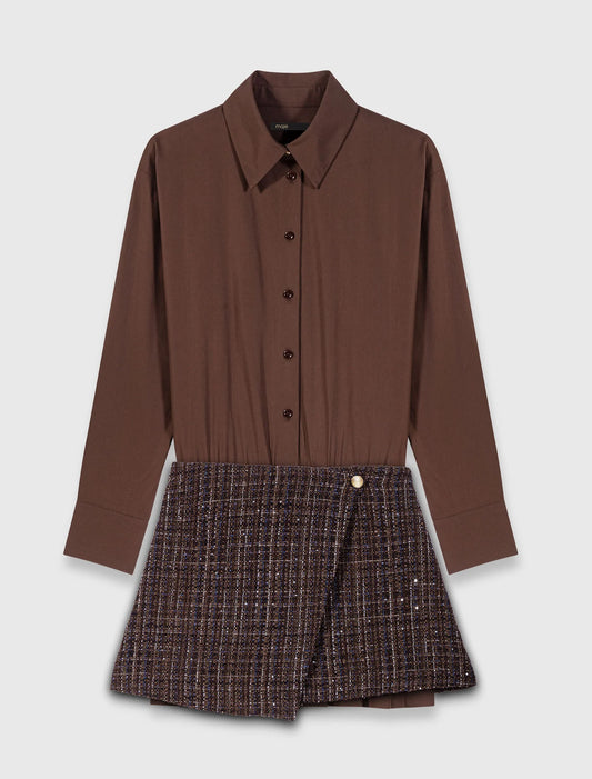 Vestido corto dos en uno