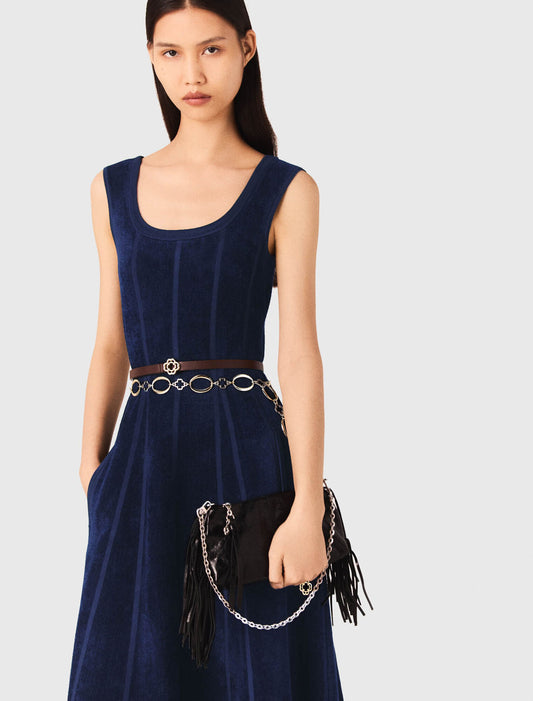 Vestido largo de terciopelo