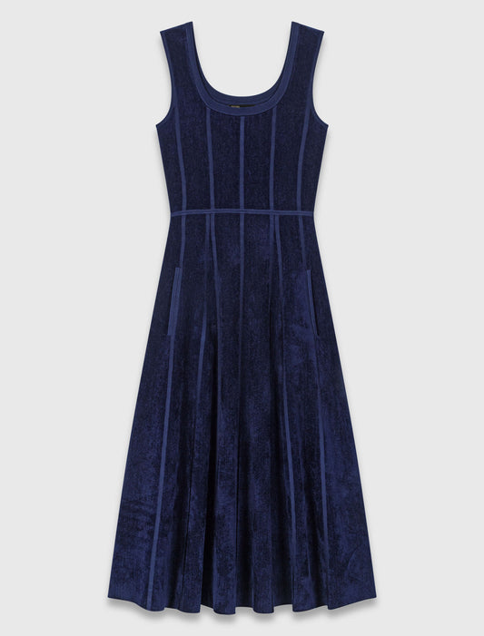 Vestido largo de terciopelo