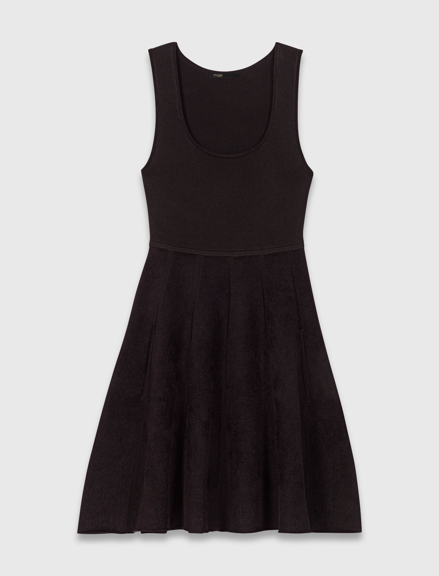 Vestido 2 en 1 efecto terciopelo