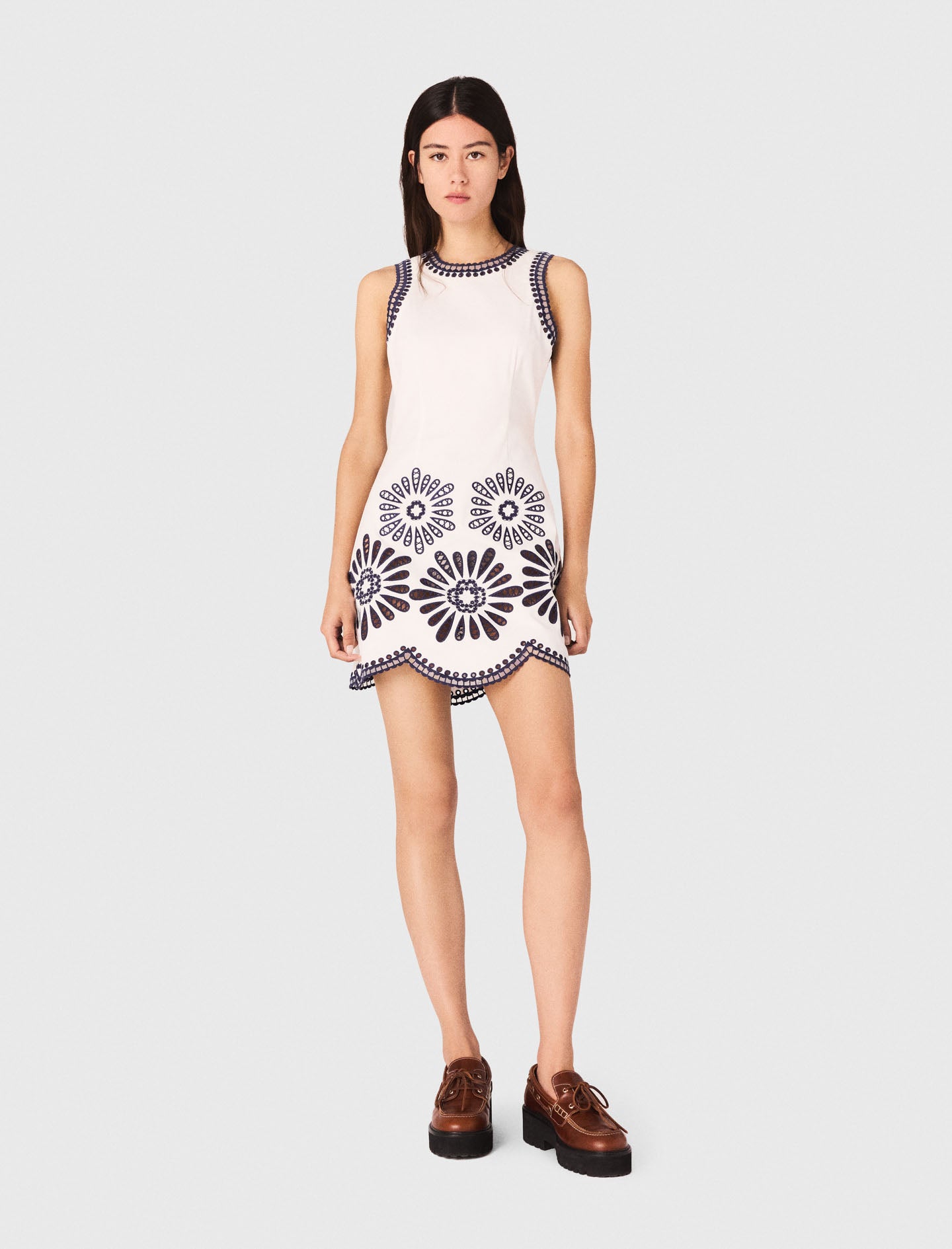 Vestido corto blanco