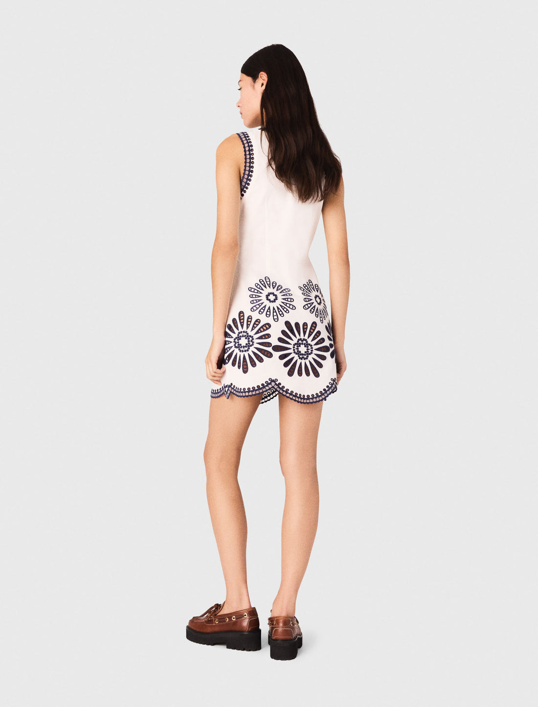 Vestido corto blanco