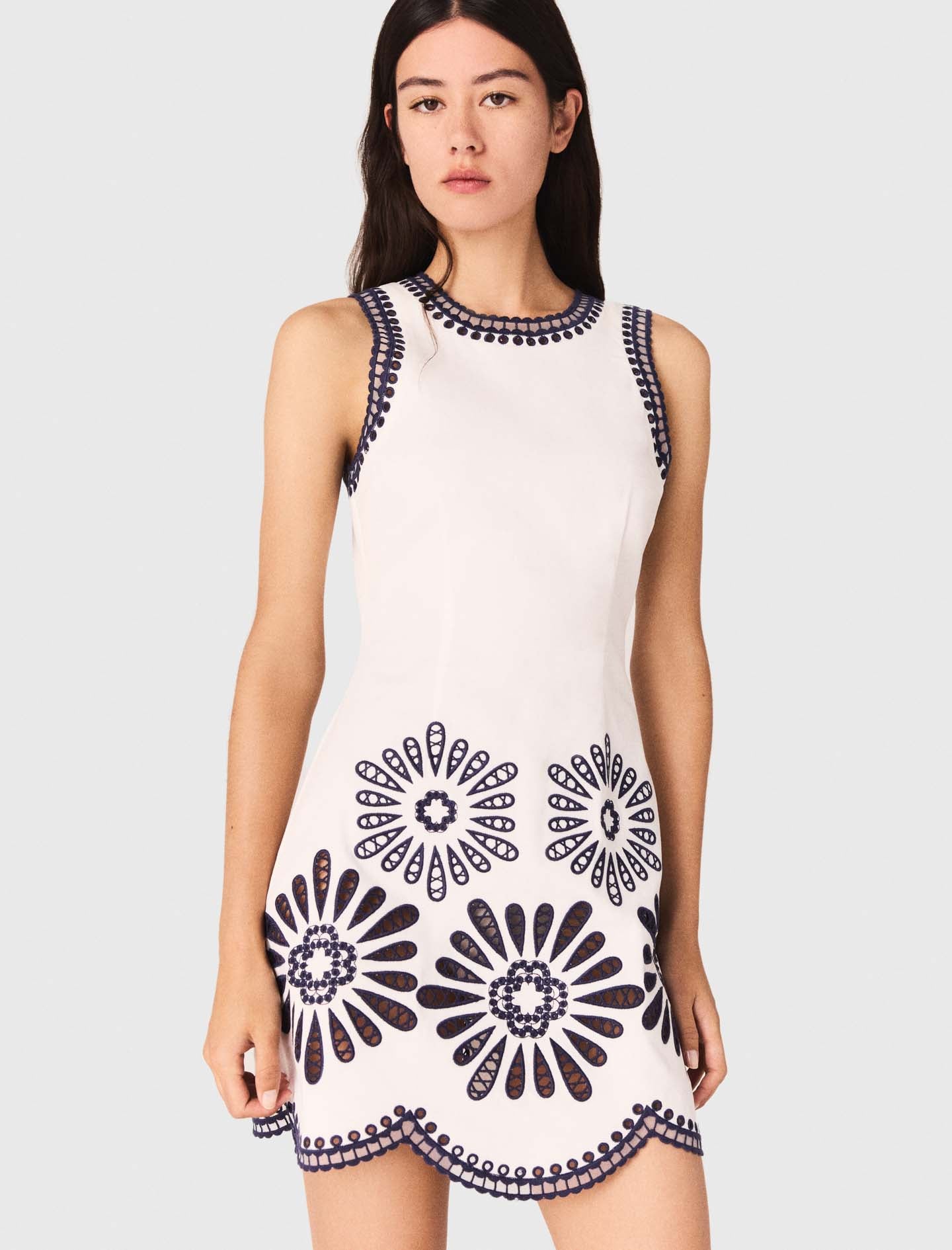 Vestido corto blanco