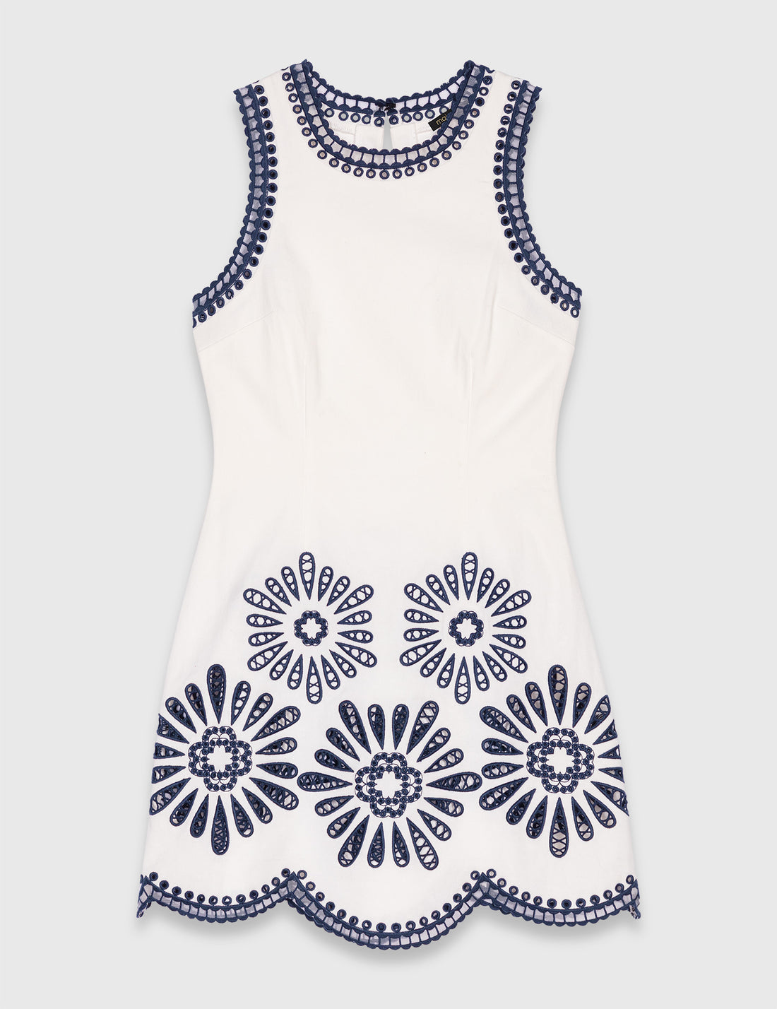 Vestido corto blanco