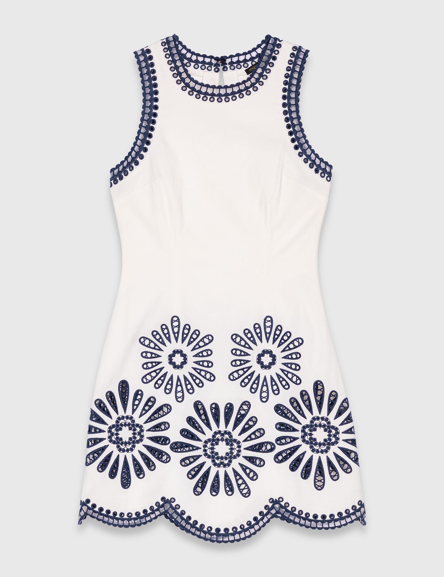 Vestido corto blanco