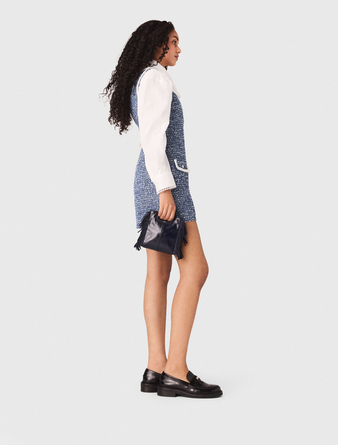 Vestido corto de tweed