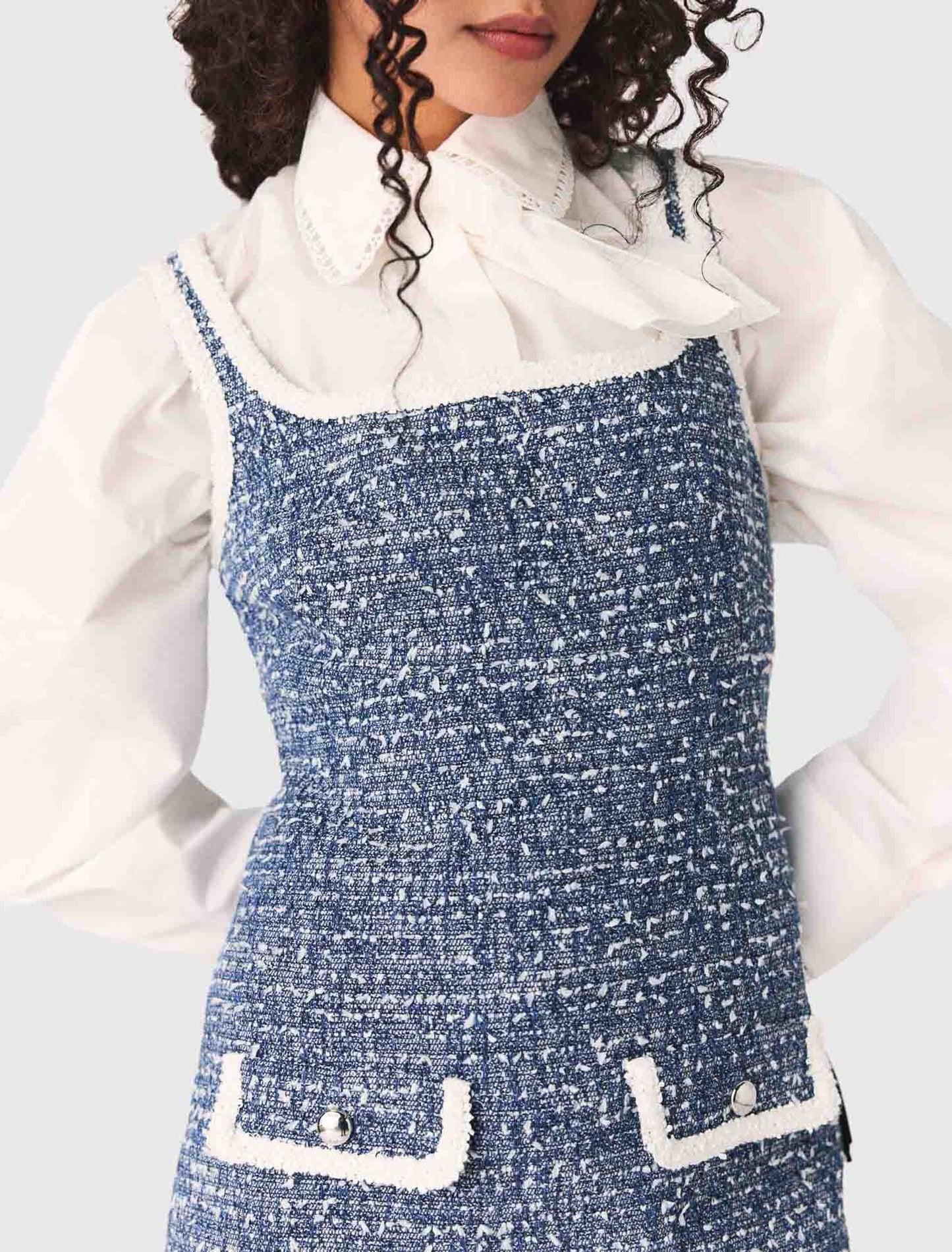 Vestido corto de tweed