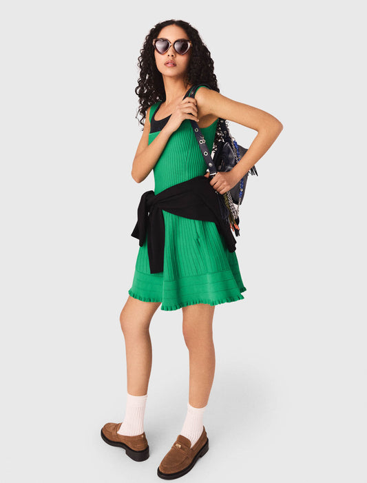 Vestido acampanado de punto