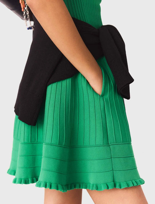 Vestido acampanado de punto