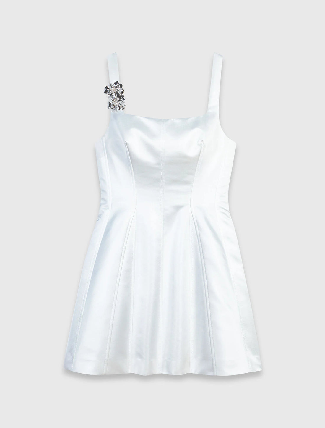 Vestido corto de satén