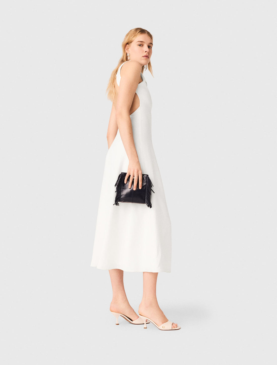 Vestido midi espalda descubierta