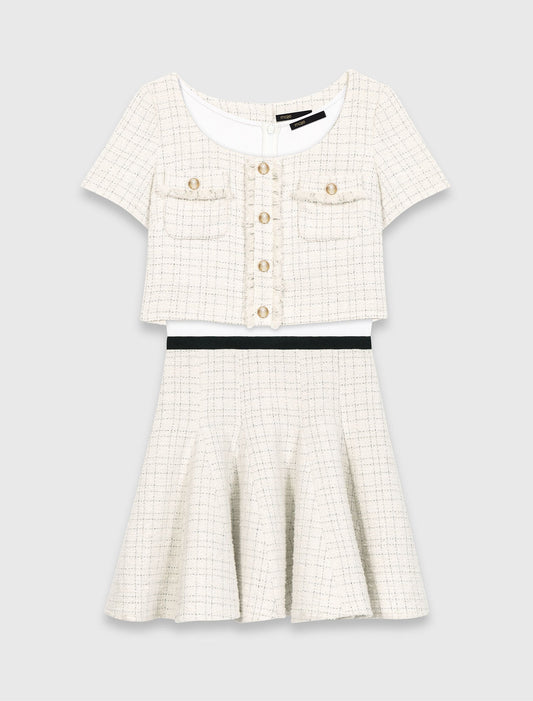 Vestido 2 en 1 de tweed