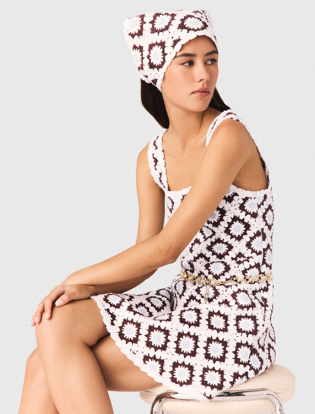 Vestido de ganchillo floral