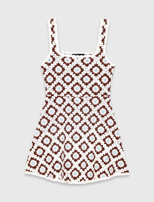 Vestido de ganchillo floral