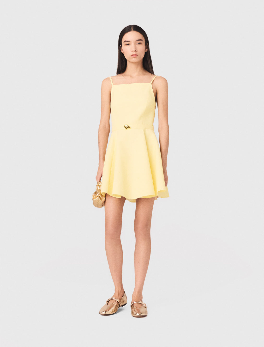 Vestido acampanado con tirantes