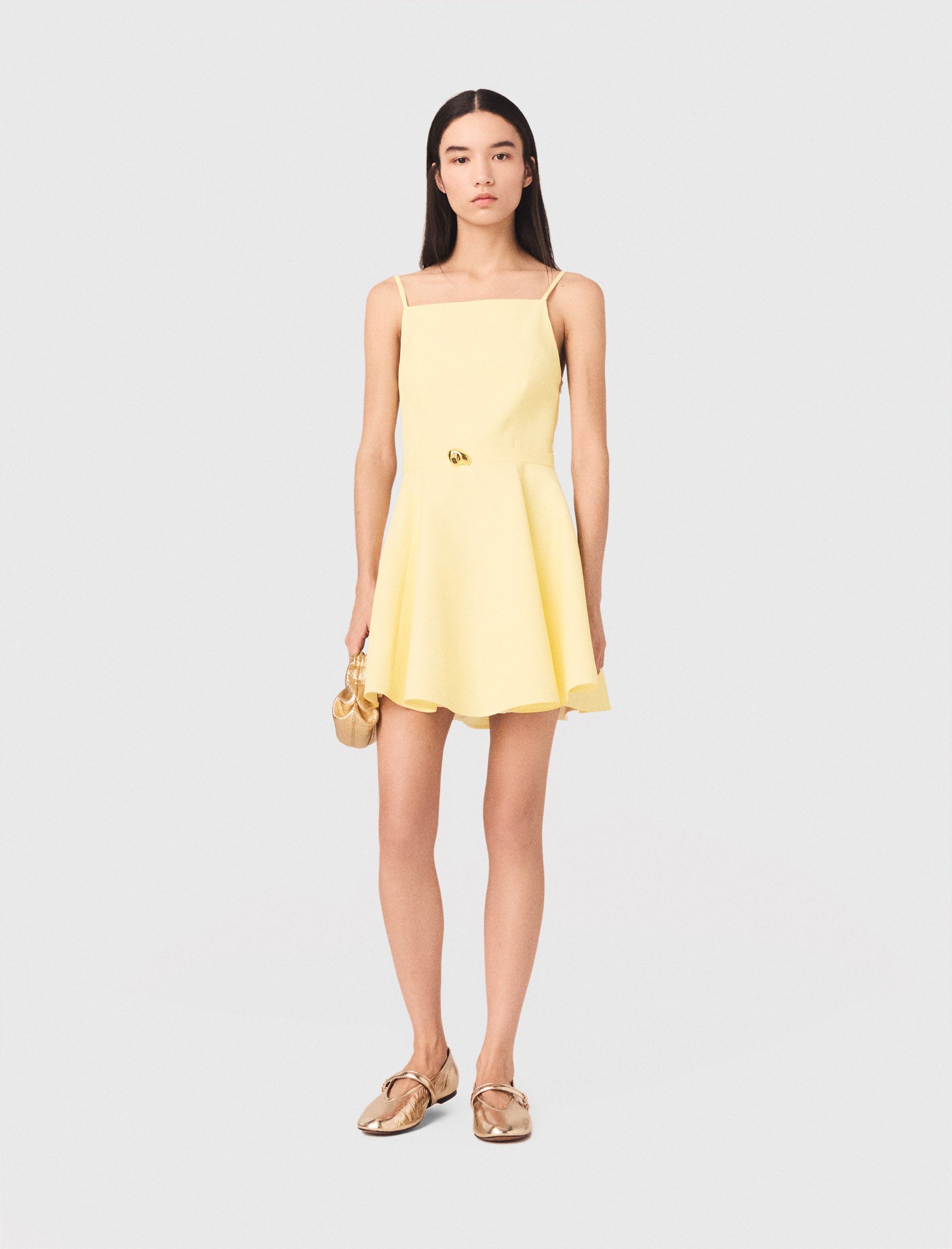 Vestido acampanado con tirantes