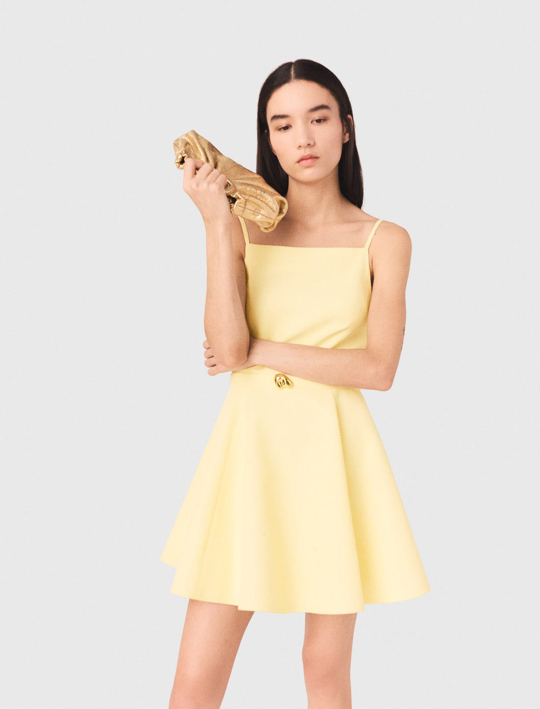 Vestido acampanado con tirantes