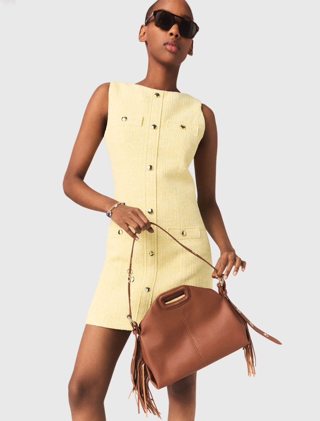 Vestido corto de tweed