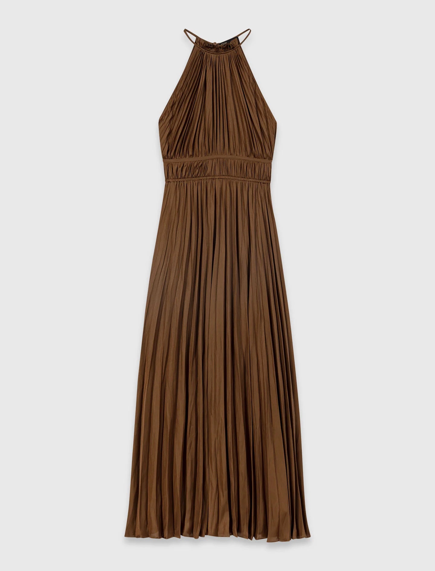 Vestido largo plisado