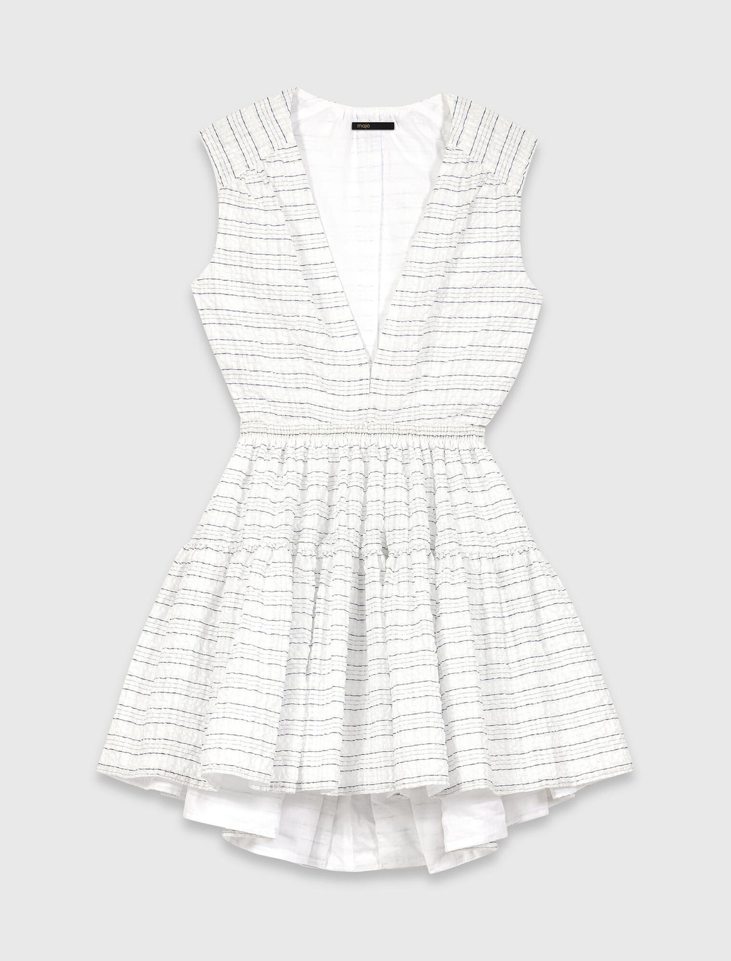 Vestido corto evasé espalda abierta