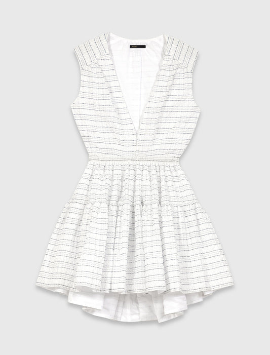 Vestido corto evasé espalda abierta