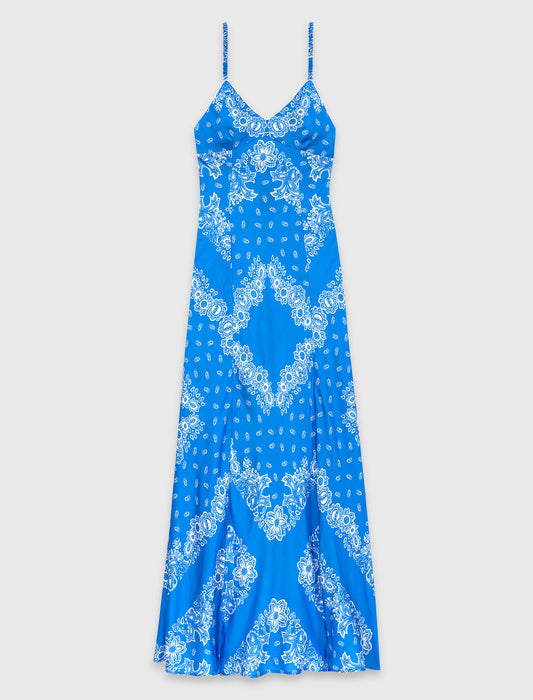 Vestido largo estampado