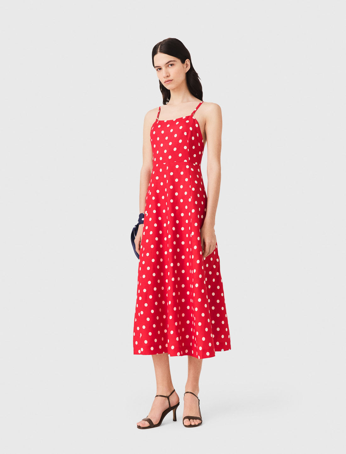 Vestido largo lino sin espalda