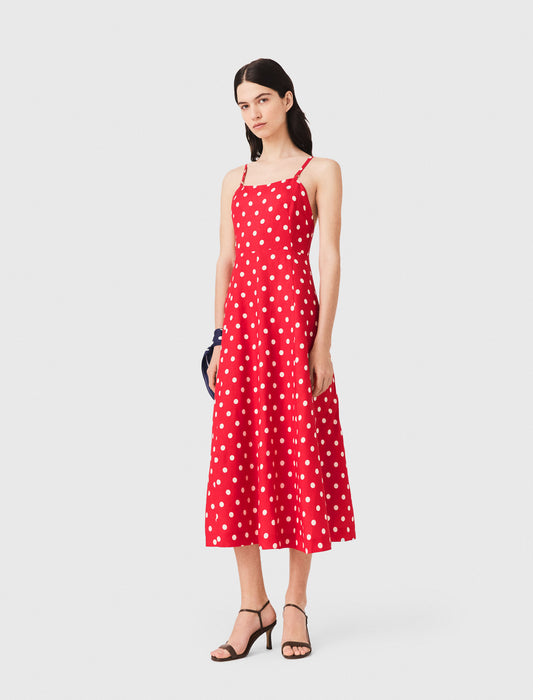 Vestido largo lino sin espalda