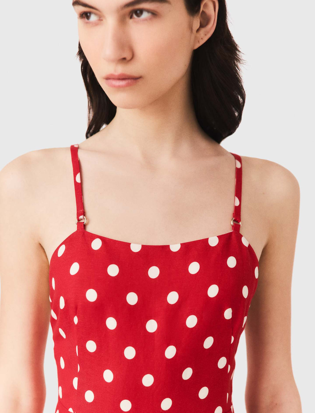 Vestido largo lino sin espalda