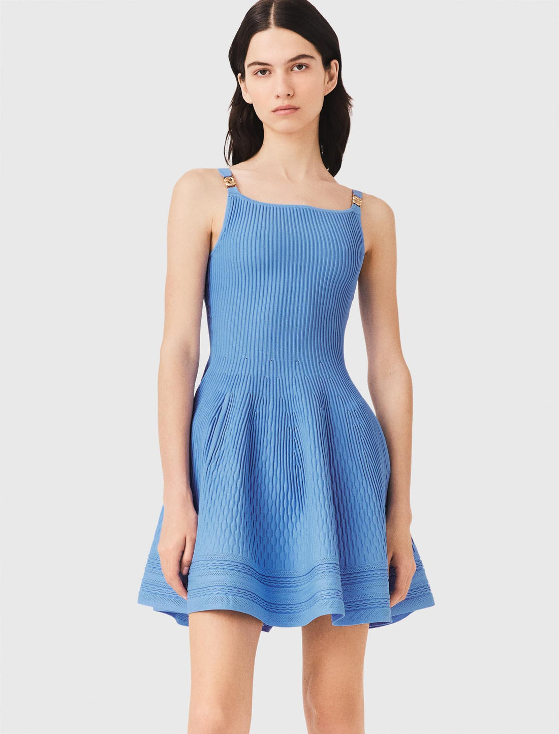Vestido corto de punto