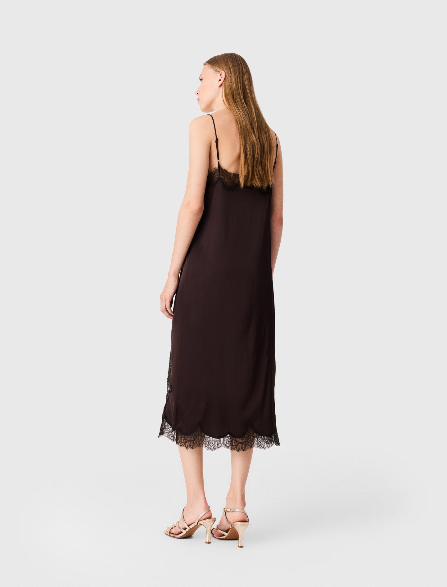 Vestido lencero midi
