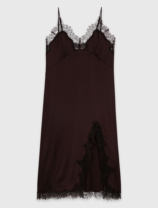 Vestido lencero midi