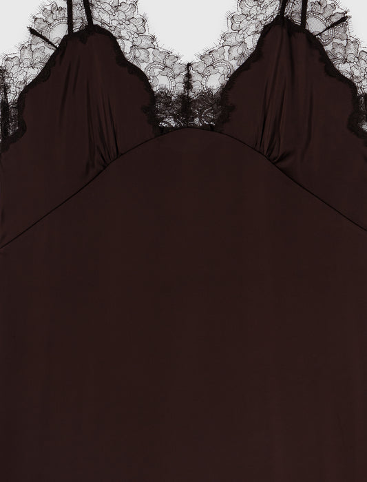 Vestido lencero midi