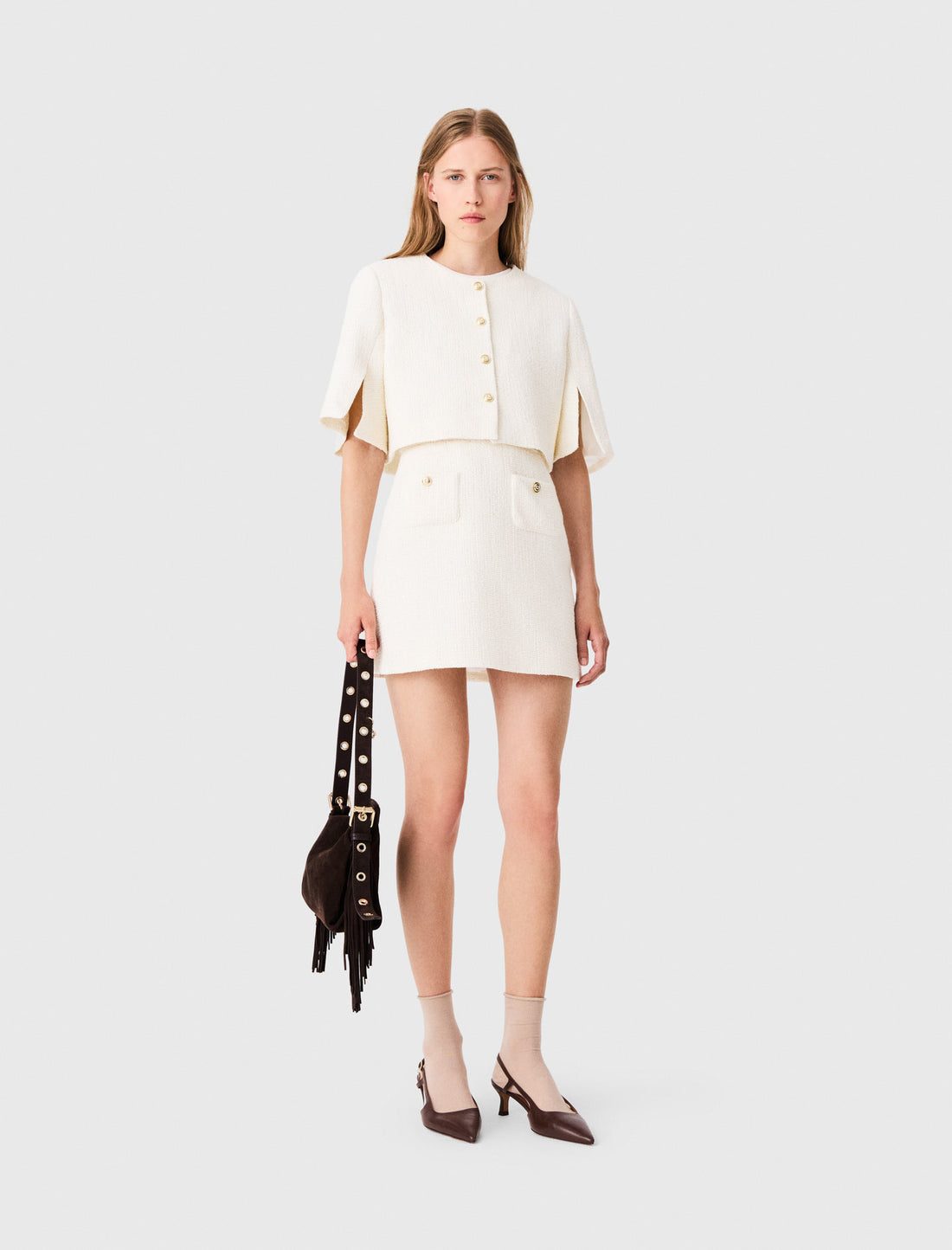 Vestido de tweed 2 en 1