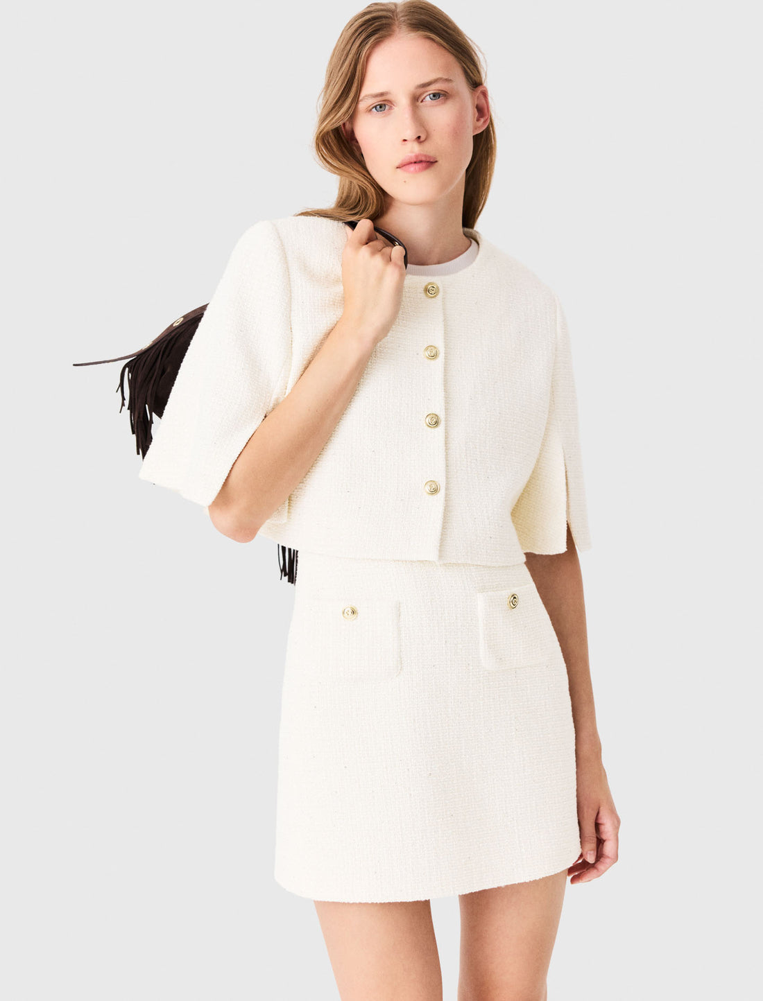 Vestido de tweed 2 en 1