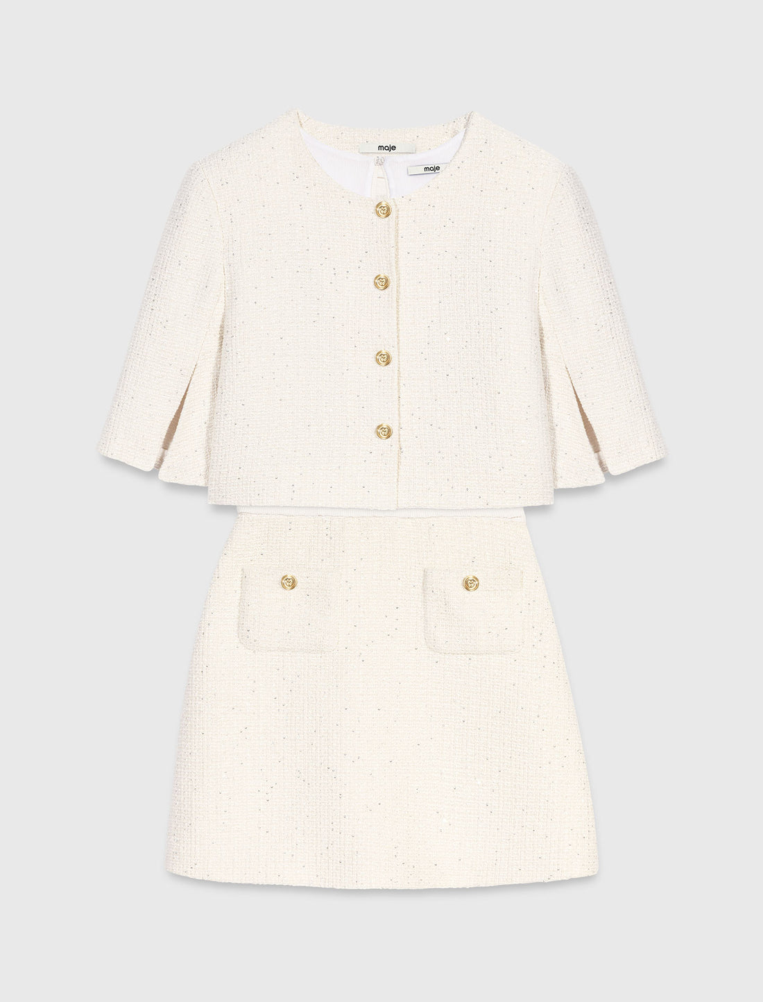 Vestido de tweed 2 en 1